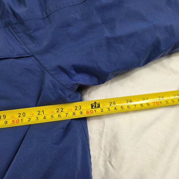 Eddie Bauer Gore Tex Mens XL Blue Goose Down Fill Hooded Winter Jacket Outdoors - Picture 8 of 10